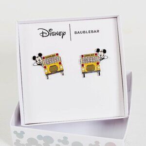 BaubleBar Disney Teacher Earrings Mickey Bus Driver - New in Box!
